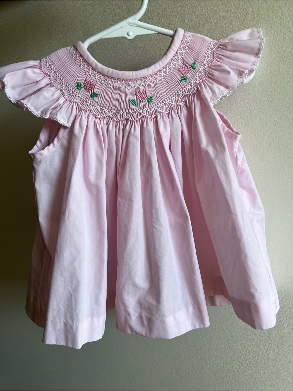 TBBC Pink Smocked Ruffle Sleeve Girls' Top